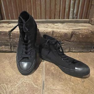 Converse Black Hightop 8.5